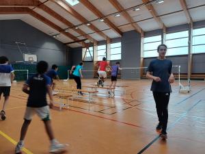Retour en images sur le 1er stage jeunes Badminton du 24 octobre 2023
